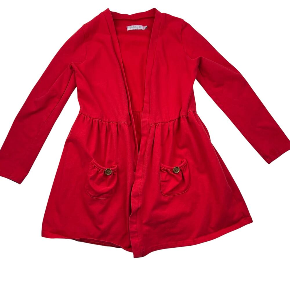 Girl August Red Cardigan